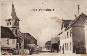 Mairie et église détruite en 1945